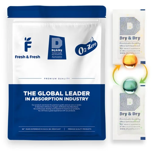 Vista 28 de Dry & Dry - Paquetes de gel de sílice naranja indicador de 1 gramo, deshumidificadores desecantes, paquetes de gel de sílice seguros para alimentos
