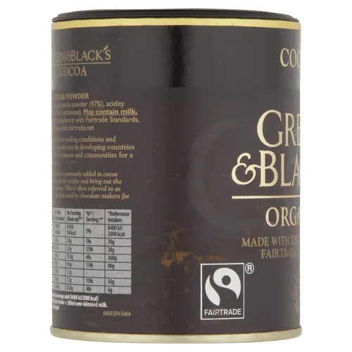 Vista 2 de GREEN & BLACKS Cacao Orgánico en Polvo, 125 GR