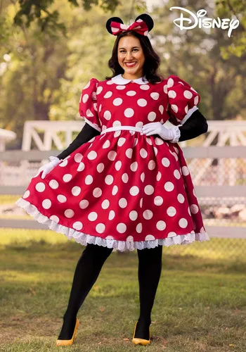 Vista 2 de Disney - Disfraz de Minnie Mouse de lujo de talla grande