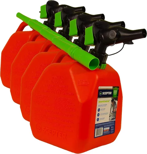 Vista 16 de Scepter FSCD552 - Recipiente de combustible con boquilla SmartControl a prueba de derrames, bidón amarillo para diésel, 5 galones (4 unidades)