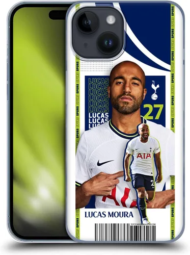 Vista 10 de Head Case Designs Officially Licensed Tottenham Hotspur F.C. Cristian Romero 2022/23 First Team Hard Back Case Compatible with Apple iPhone 15