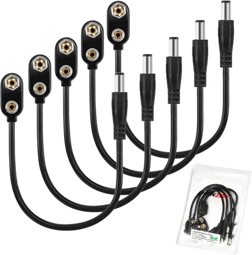 Vista 14 de CHANZON Conector de clip de batería de 9 V, soporte de carcasa de cuero tipo I y cable UL de plomo desnudo paquete de 20 piezas kit para Arduino 1)