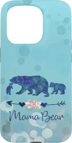 Vista 14 de iPhone 12 Pro Max - Carcasa para iPhone 12, diseño floral, color azul claro