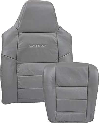 Vista 4 de 2003 2004 2005 2006 2007 Ford F250 F350 Lariat Crew Cab Cobertura de Asiento de Reemplazo de Piel, Conductor y Acompañante, Abajo/Arriba/Inclinado