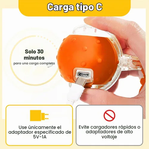 Vista 5 de Pelota interactiva de juguetes para gatos de interior, juguete automático para gatos con cola de malla elástica, juguete rodante recargable, 2-Rojo