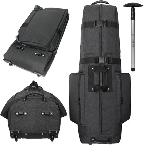 Vista 10 de CADDYDADDY Constrictor Golf Travel Bag Cover w/Thick Dense Foam Padded Top
