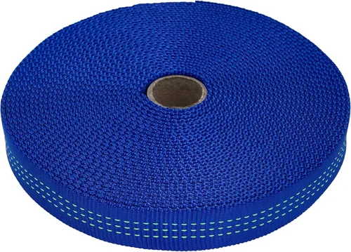 Vista 14 de GM CLIMBING - Cinta de correa tubular de nailon de 1 pulgada, certificada CE, UIAA, 4000 lb de alta resistencia para cuerda de rescate de escalada