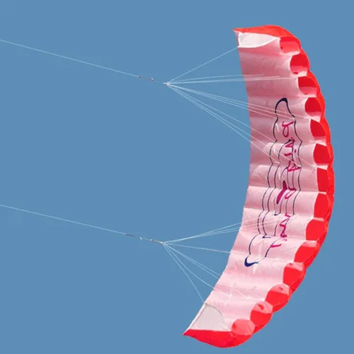 Vista 5 de GZYF - Cometa de tracción de doble línea, entrenamiento de surf, cometa y paracaídas Rojo