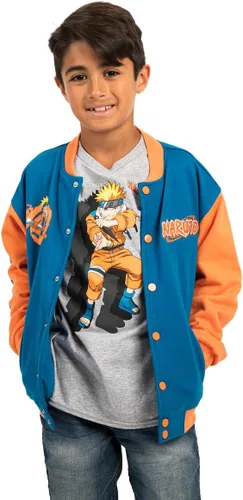 Vista 3 de Bioworld Chaqueta bomber juvenil Naruto Azul y Naranja