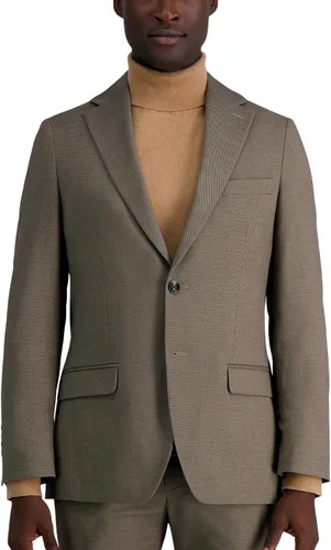 Vista 20 de Haggar Pantalones y Chaquetas de Traje por Separado Jmh Premium Stretch de Corte Entallado para Hombres Negro Sólido