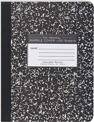 Vista 12 de Roaring Spring Paper Products, cuaderno para composición, 4 paquetes (77328), Negro individual