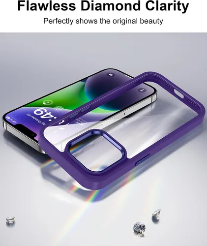 Vista 395 de HOOMIL Funda para iPhone 7 Plus/iPhone 8 Plus de 5.5 Pulgadas, sin amarillamiento, protección contra caídas, cubierta trasera dura transparente