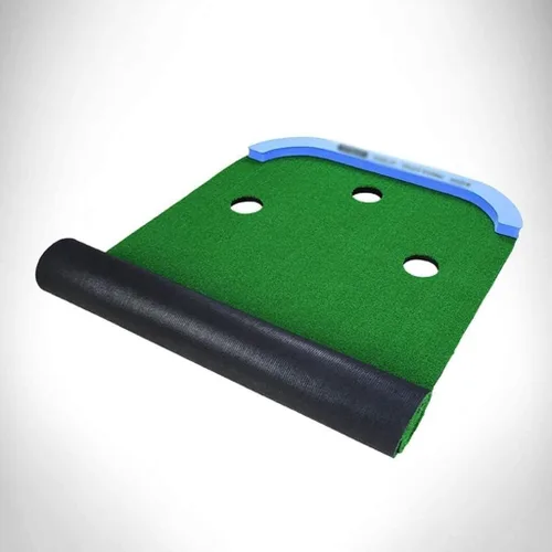 Vista 3 de Tapete de golf para práctica de golf, tapete de golf para el hogar, tapetes de golf para interiores y exteriores, práctica profesional de putting
