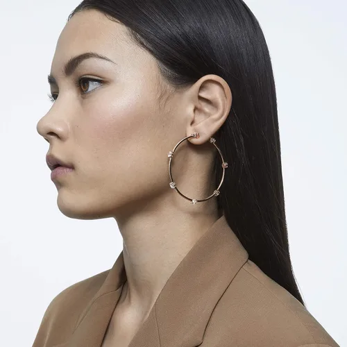 Vista 4 de SWAROVSKI Constella Hoop Earrings Collection
