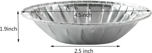 Vista 2 de Waytiffer 50 Pack - Sartenes para tartas de 4 pulgadas, Mini latas para tartas de aluminio desechable resistente para tartas/pasteles de papel