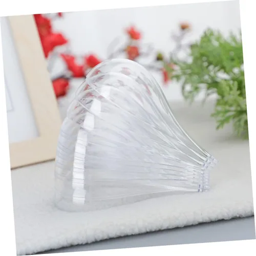 Vista 5 de NOLITOY 24 bolas huecas rellenables de Navidad, bolas transparentes rellenables, bolas de Navidad transparentes, decoraciones de ceremonia de boda
