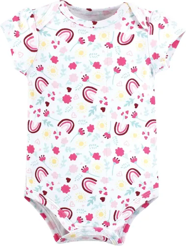 Vista 351 de Hudson Baby baby-girls Cotton Bodysuits 3-pack