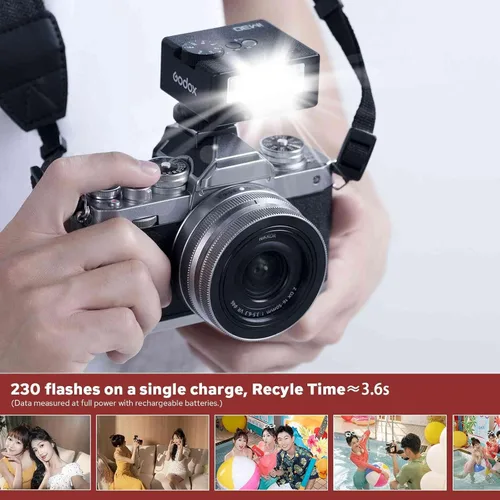 Vista 14 de Godox iM30 Mini Flash para Canon/Sony/Fujifilm/Nikon/Panasonic/Olympus
