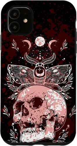 Vista 8 de Death Moth Gothic Dark Witch Occult Wiccan Goth Moon Pattern Case for iPhone 16