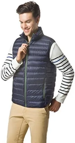 Vista 4 de XPOSURZONE Chaleco inflado, para exteriores, ligero, con cierre, fácil de doblar y guardar, para hombre.