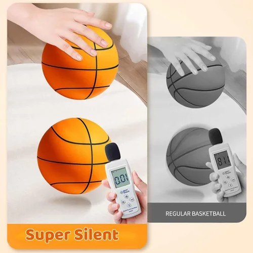 Vista 5 de Baloncesto silencioso, baloncesto silencioso para interiores, baloncesto silencioso 2024, baloncesto sin ruido, baloncesto silencioso de drible, un