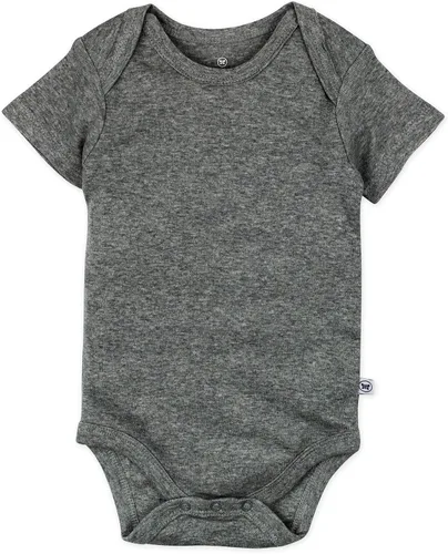 Vista 3 de HonestBaby Body unisex de algodón orgánico de manga corta para bebé, paquete múltiple