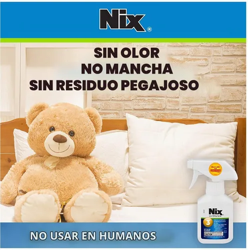 Vista 4 de Nix Spray matador de piojos y chinches para el hogar, ropa de cama y muebles, 5 onzas líquidas (paquete de 1)