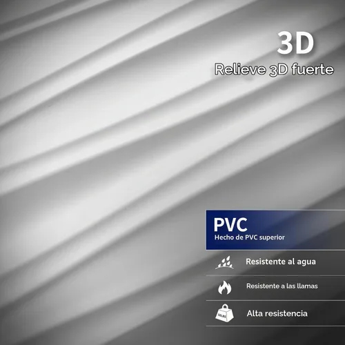 Vista 3 de Art3dwallpanels Azulejos de techo 24 x 24, paquete de 12, blanco Ola Blanco