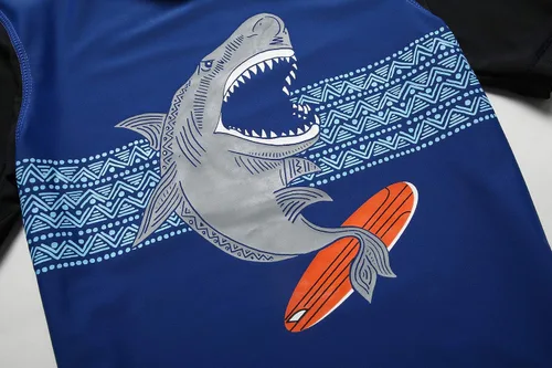 Vista 3 de PHIBEE Camiseta de manga corta para niño con protección solar UPF 50+