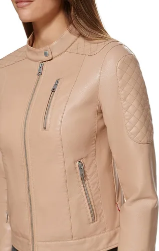 Vista 4 de Levi's Chaqueta de motocross Racer de piel sintética para mujer