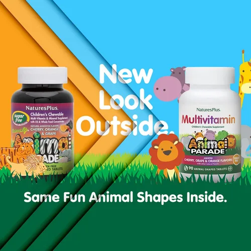 Vista 2 de Nature 's Plus – Fuente de la vida Animal Parade Sugar-Free Assorted 90 Chewable