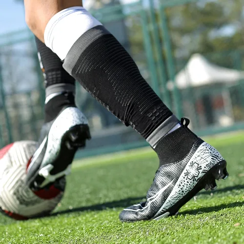 Vista 6 de Zapatos de fútbol unisex para adultos, ligeros, para entrenamiento de fútbol sala para niños grandes