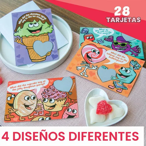 Vista 9 de 28 tarjetas de chistes Peaceable Kingdom rascables, para San Valentín