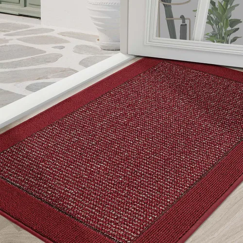 Vista 21 de BEQHAUSE Tapete para puerta interior de 20 x 32 pulgadas, tapete antideslizante para entrada, lavable, resistente a la suciedad, tapete