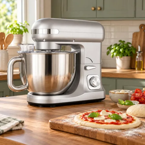 Vista 8 de 5.3QT Stand Mixer, 660W Large Capacity Dough Mixer for Kitchen