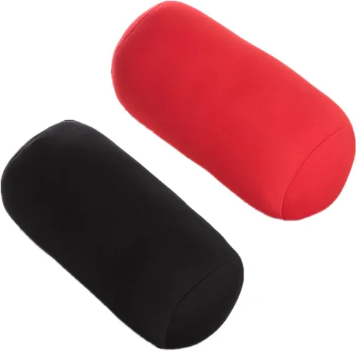 Vista 14 de ASkinds 2 almohadas cilíndricas cómodas de rollo de microperlas Jelly Bean Bed Pillow Tube Pillow Cojín para cabeza, cuello, soporte de espalda