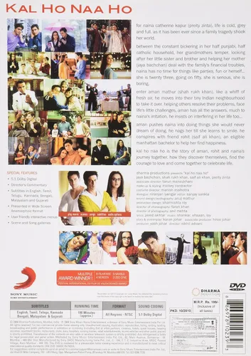 Vista 2 de Kal Ho Naa Ho Bollywood DVD With English Subtitles
