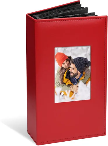 Vista 8 de Vienrose Álbum de fotos de 4 x 6 pulgadas con capacidad para 100 fotos, cubierta de piel sintética con 100 bolsillos horizontales, álbum de fotos