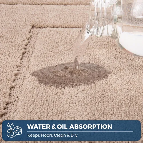 Vista 5 de PURRUGS Alfombra de cocina lavable a máquina, de 24 x 35.5 pulgadas, antideslizantes, antideslizantes, tapetes de pie suaves y superabsorbentes