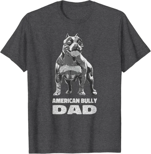 Vista 9 de American Bully Dad Dog Owner American Bully - Camiseta para hombre, Negro, S