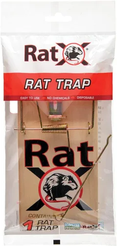 Vista 2 de RatX - Trampas de madera (paquete de 12) para ratas, ratones y roedores, reutilizables y fáciles de usar, productos EcoClear