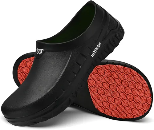Vista 7 de Armadillo Chef Shoes for Men - Slip Resistant, Lightweight & Waterproof Garden Clogs for Women, Ideal Work Shoes for Kitchens