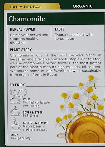 Vista 5 de Traditional Medicinals - Té de hierbas orgánico de manzanilla, 16