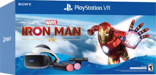 Vista 5 de Newest Playstation VR Iron Man, Compatible with PS4 & PS5 VR Headset, Camera, Move Motion Controllers, Iron Man + Marxsol PS4 Controller Fast