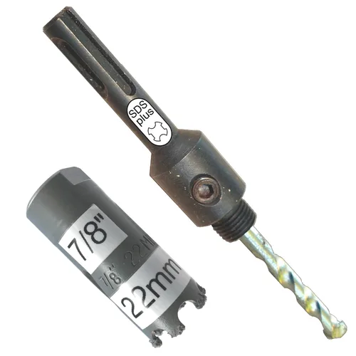 Vista 15 de Kit de extensión y eje de sierra perforadora de 7/16 pulgadas: 2 ejes hexagonales de 1/2 pulgadas y extensión de 12 pulgadas para sierras