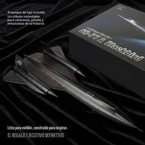 Vista 6 de NUOTIE Modelo de reconocimiento de alta altitud de metal Blackbird SR-71a