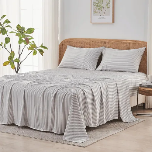 Vista 18 de Sijo AiryWeight Set de sábanas de Tencel, 100% Lyocell derivado del eucalipto, extremadamente suave, ganador de las mejores sábanas de enfriamiento