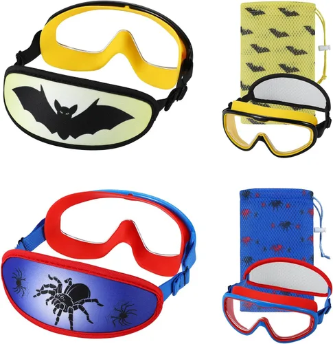 Vista 13 de Kids Swim Goggles Age 3-8, Toddler Goggles No Hair Pull,Child Swimming Mask Fabric Strap