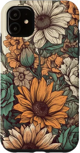Vista 8 de Western Boho Leopard Sunflowers Cactus Funda Rodeo Cowgirl para iPhone 17
