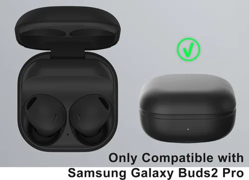 Vista 2 de Funda de carga inalámbrica compatible con Samsung Galaxy Buds 2 Pro